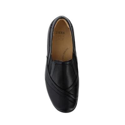Ziera java black womens slip on