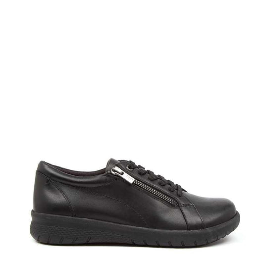 Ziera Solar black womens lace up