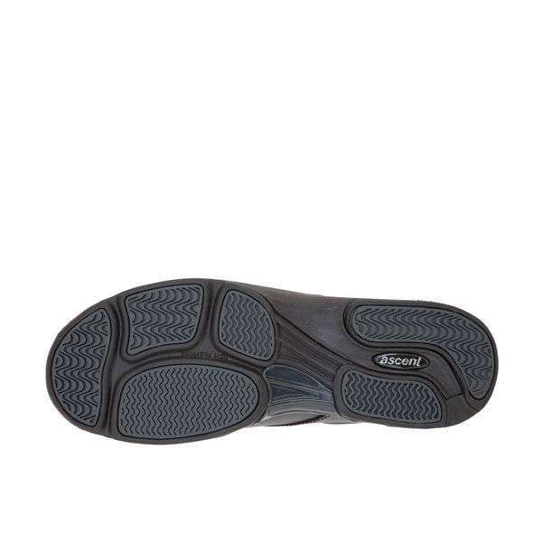 Ascent Apex d senior black school shoe