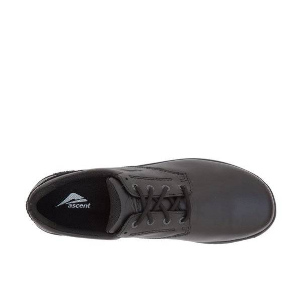 Ascent Apex d senior black school shoe