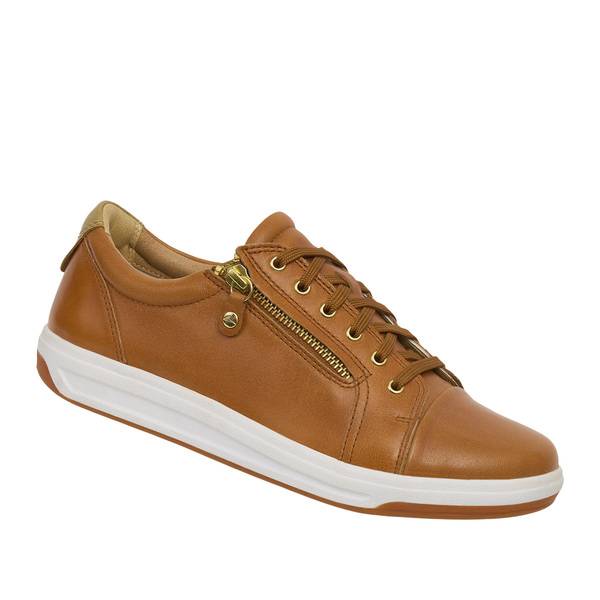Ascent stratus zip tan womens lace up