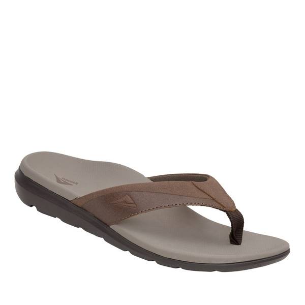 Ascent Groove mens brown thong