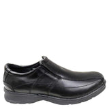 Slatters lismore black mens slip on shoe