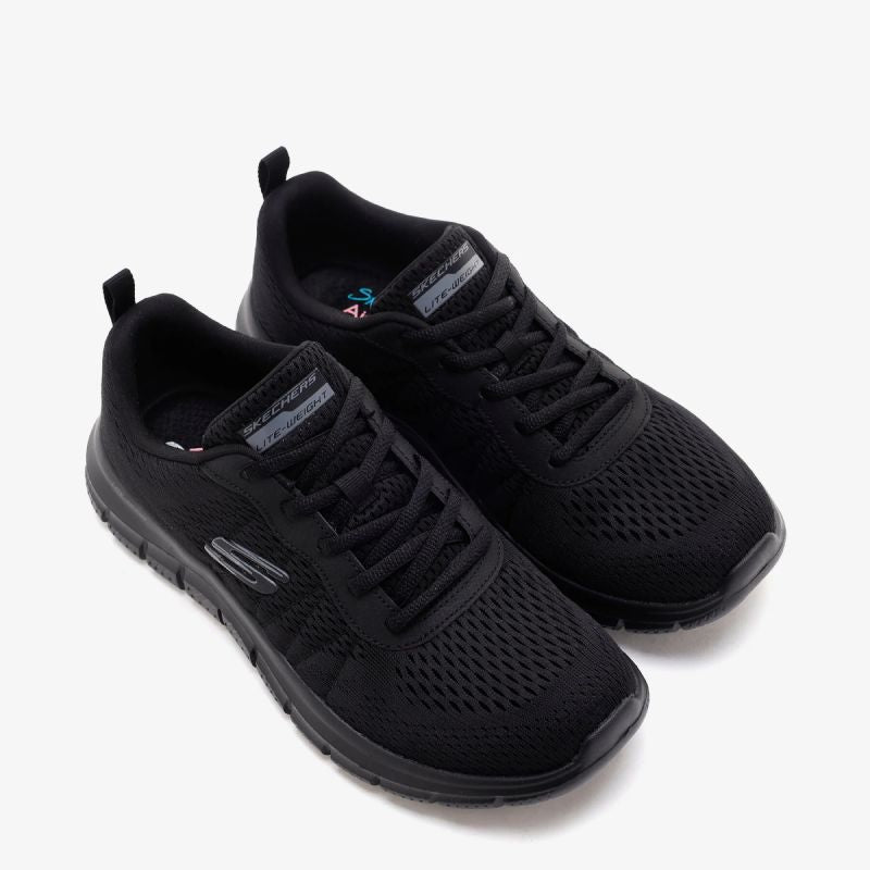skechers new staple black womens lace up