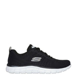 skechers new track black and white womens sneaker