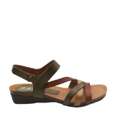 zeta ocean olive multi womens sandal