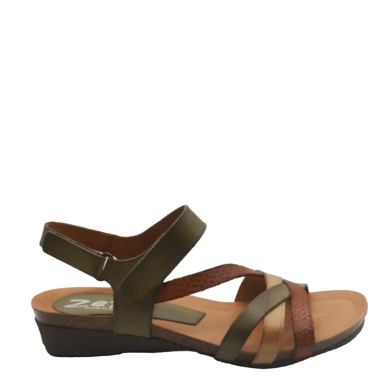 zeta ocean olive multi womens sandal
