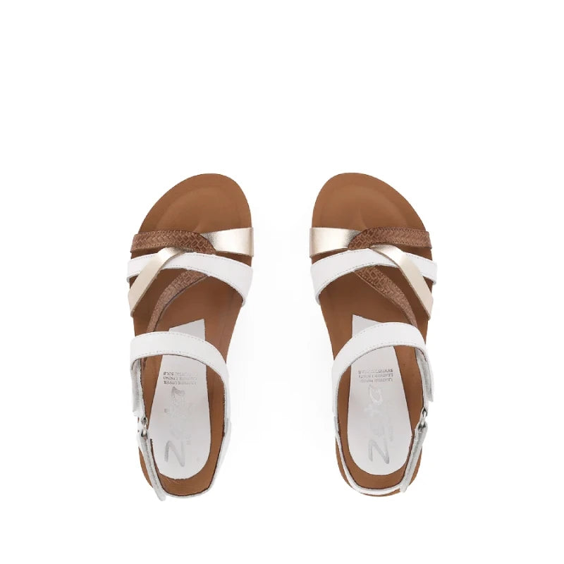 zeta ocean white multi sandal