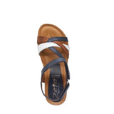 zeta ocean navy multi womens sandal