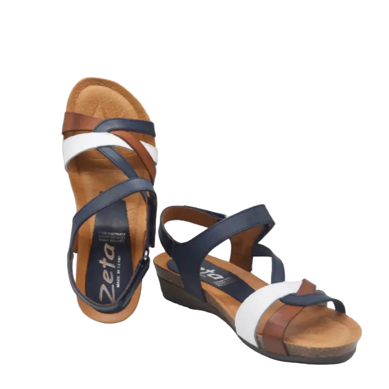 zeta ocean navy multi womens sandal