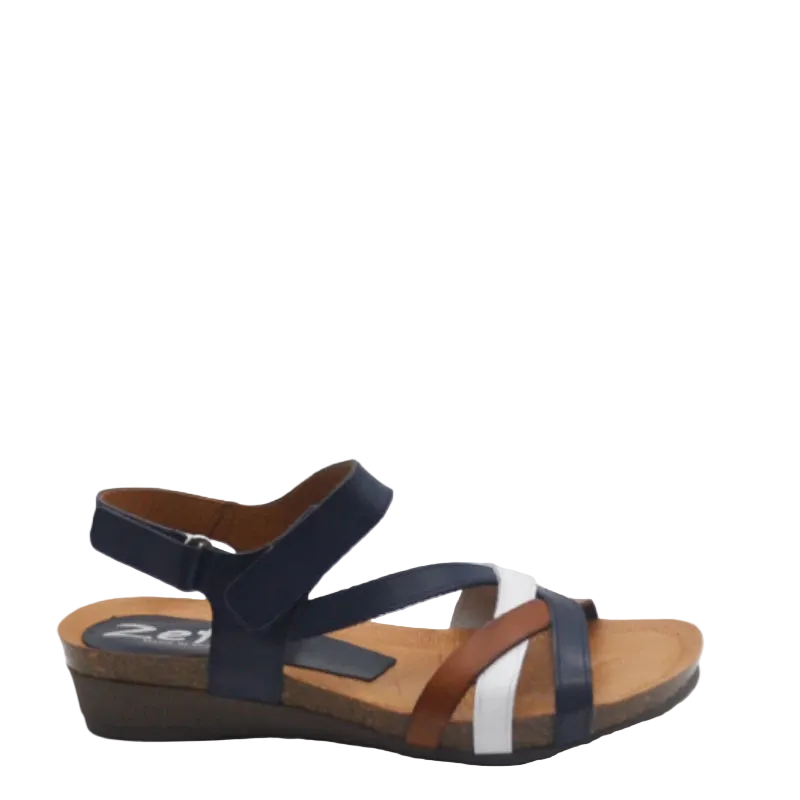 zeta ocean navy multi womens sandal
