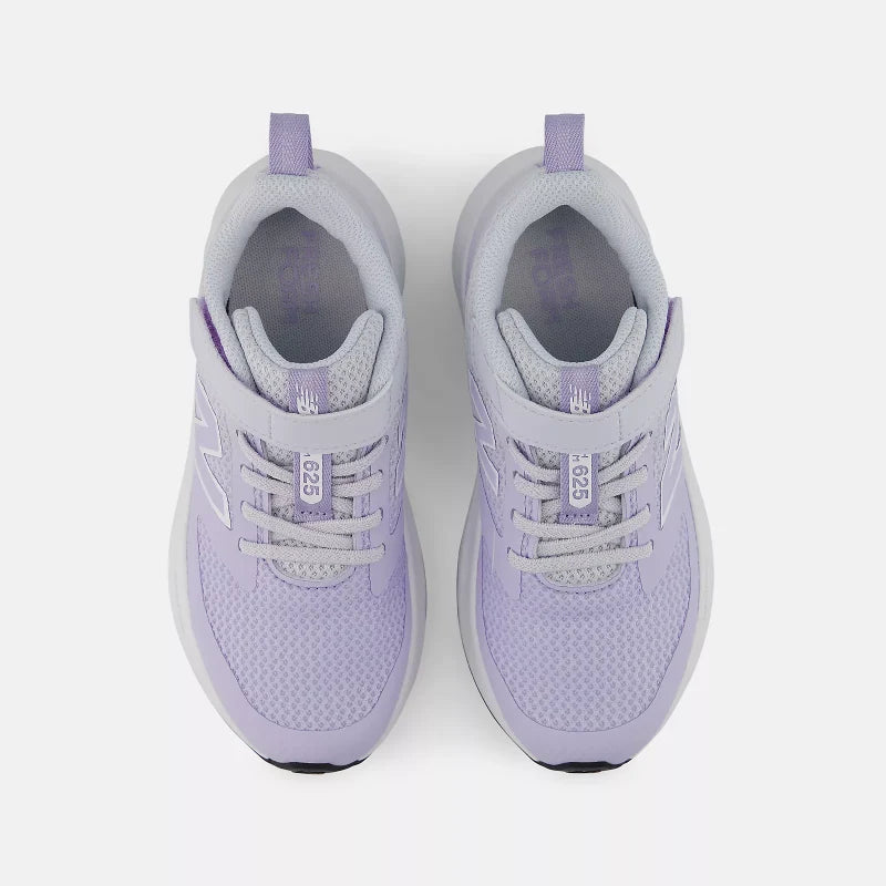 New balance pv625 kids purple velcro joggers