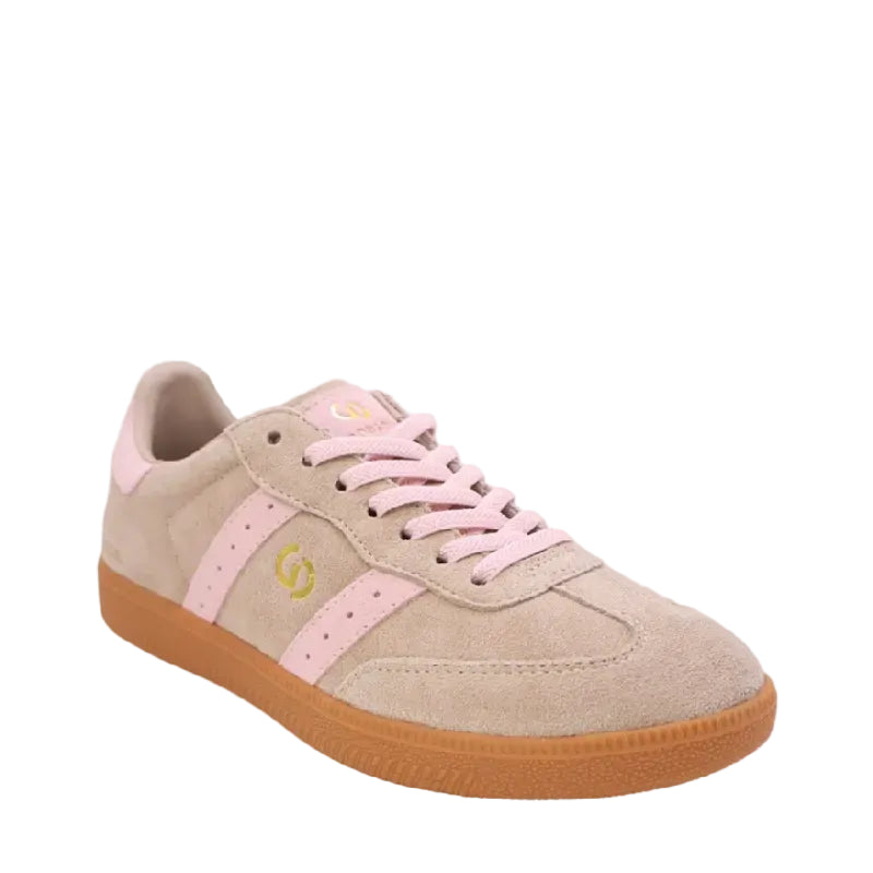 Goodsole Parallel tropical taupe/pink womens sneaker