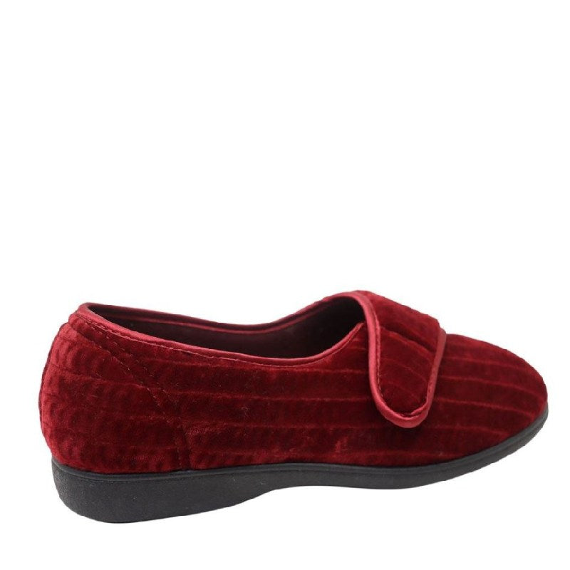 Grosby rosanna wine coloured womens slipper