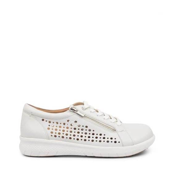 Ziera shovo white lace up