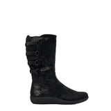 Step on air blossom black womens calf length boot