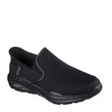 Skechers stoaver black mens extra wide slip on