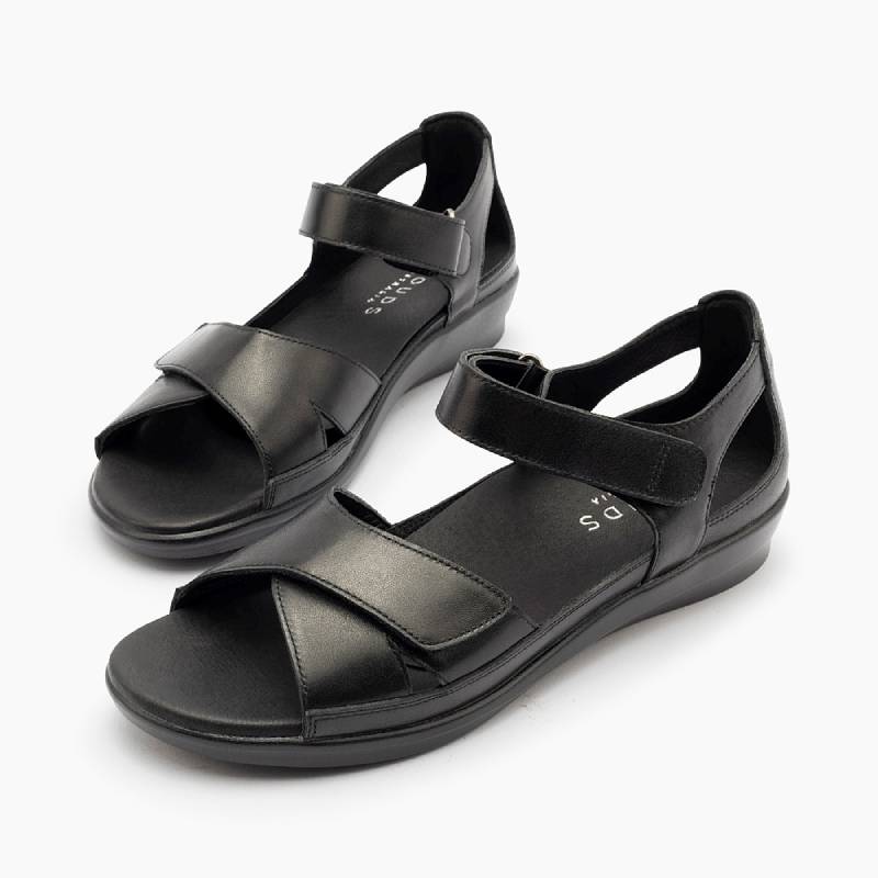 klouds tasha black sandal