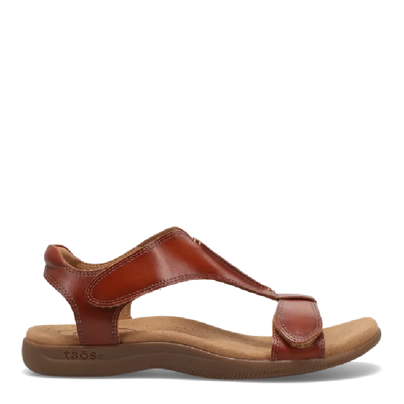 taos the show cognac womens sandal