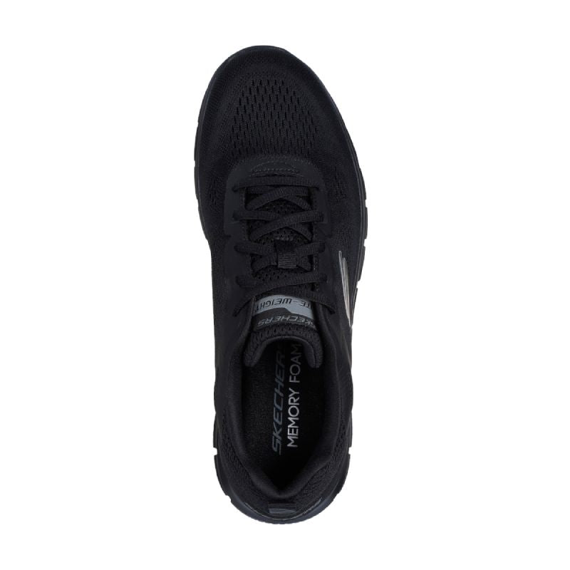 skechers track broader black light weight mens sneaker