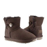 Comfort me ugg ultrashort button chocolate ugg
