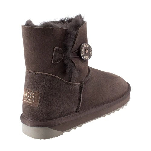 Comfort me ugg ultrashort button chocolate ugg