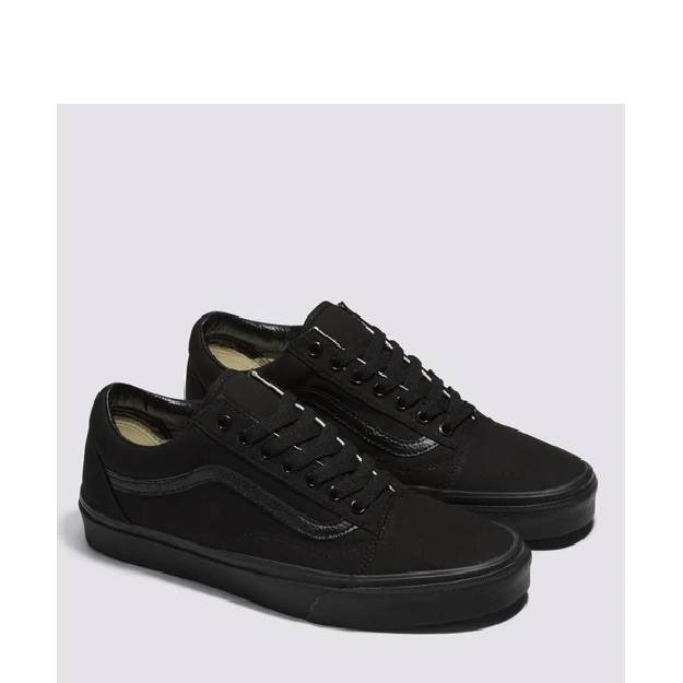 Vans oldskool black/black unisex skate shoe