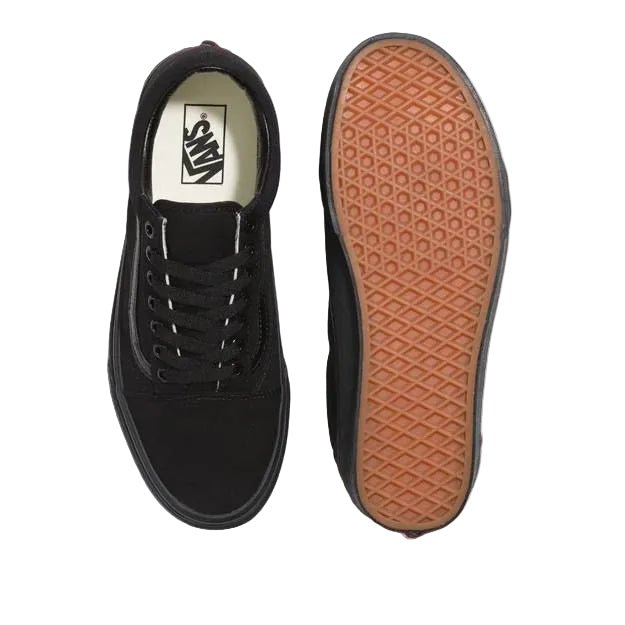 Vans oldskool black/black unisex skate shoe