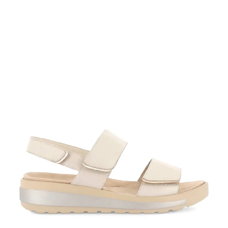 Ziera Garlin cafe coloured womens adjustable sandal